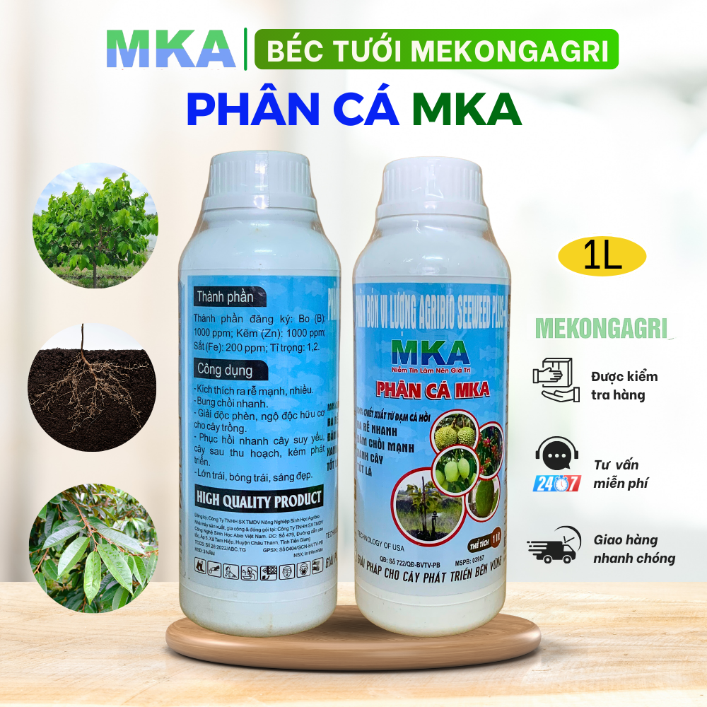 phân cá MKA kích rễ bung chồi